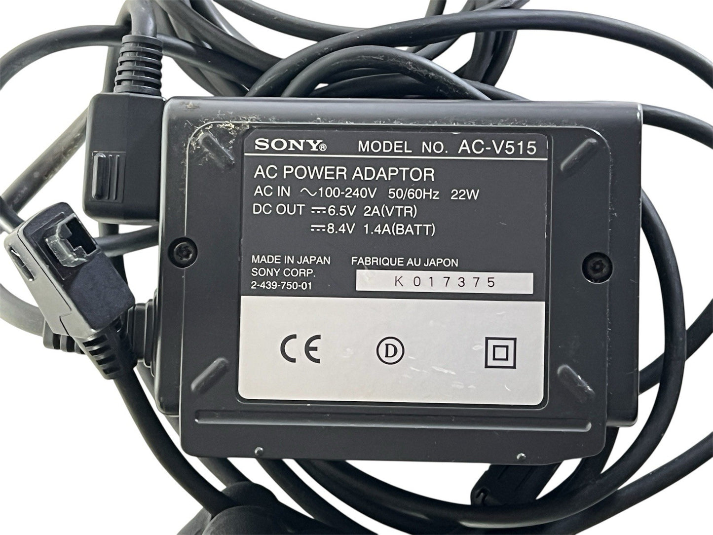 Sony AC-V515 AC Adapter Battery Charger With Dc Out Cable (DK-715) For Sony VX