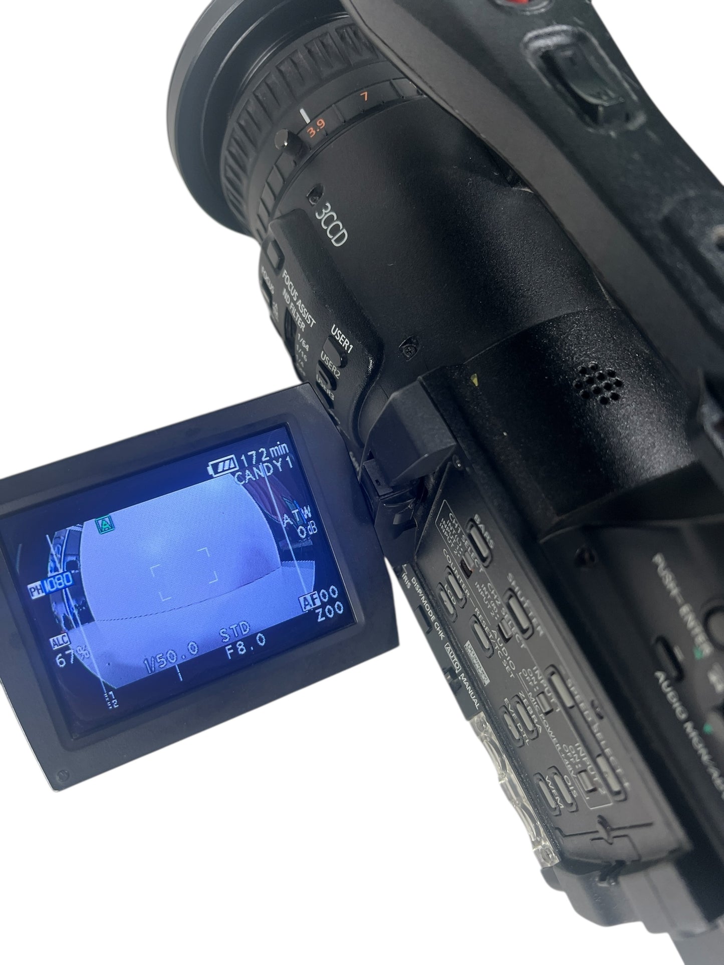 Panasonic AG-HMC153MG Camcorder – Professional AVCCAM HD Card-Recording— Deathlens Set-up Fisheye 0.3x