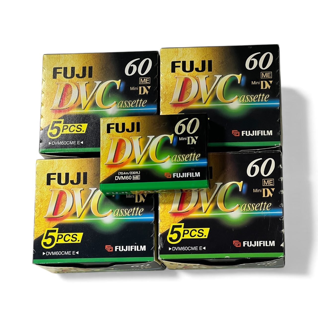 Fujifilm DVC / DVM60 MiniDV Cassette (60min) — New / Sealed Tape