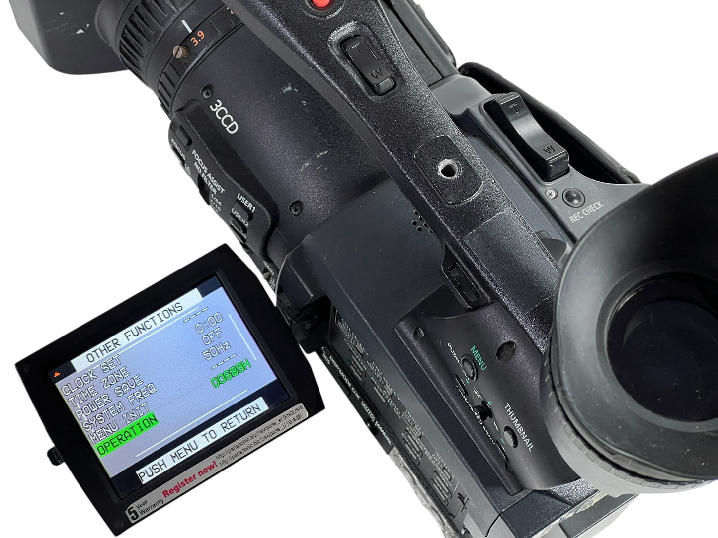 Panasonic AG-HPX171E P2 HD Camcorder 689h