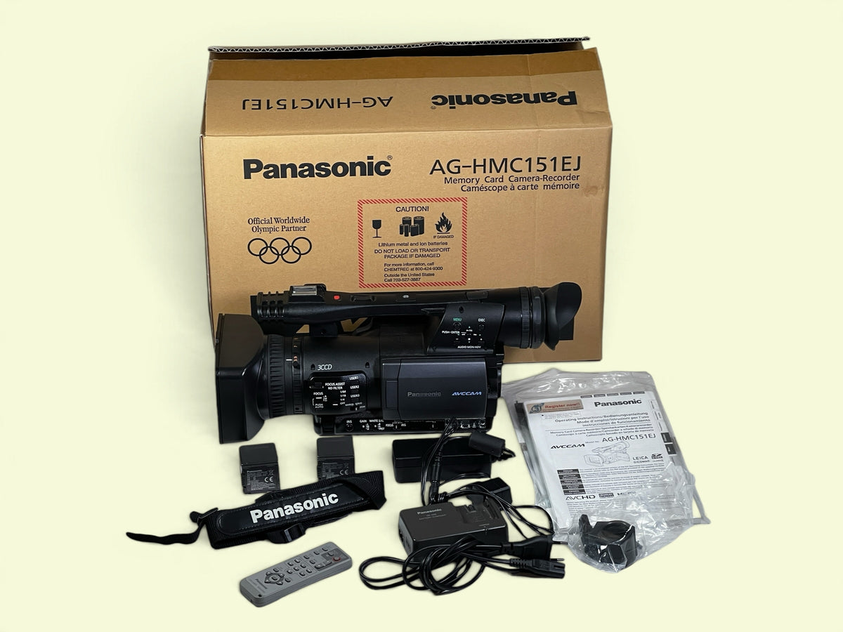 Panasonic AG-HMC151EJ 3CCD AVCCAM PAL Camcorder 324H Boxed ✨