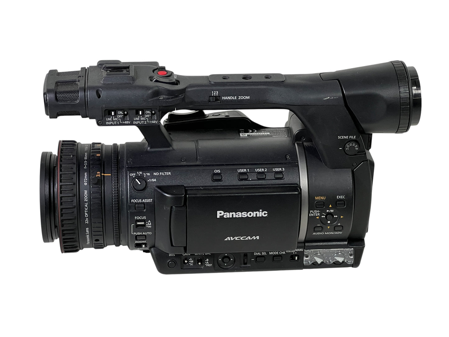 PANASONIC AG-AC160AEJ CAMCORDER 95 hours use