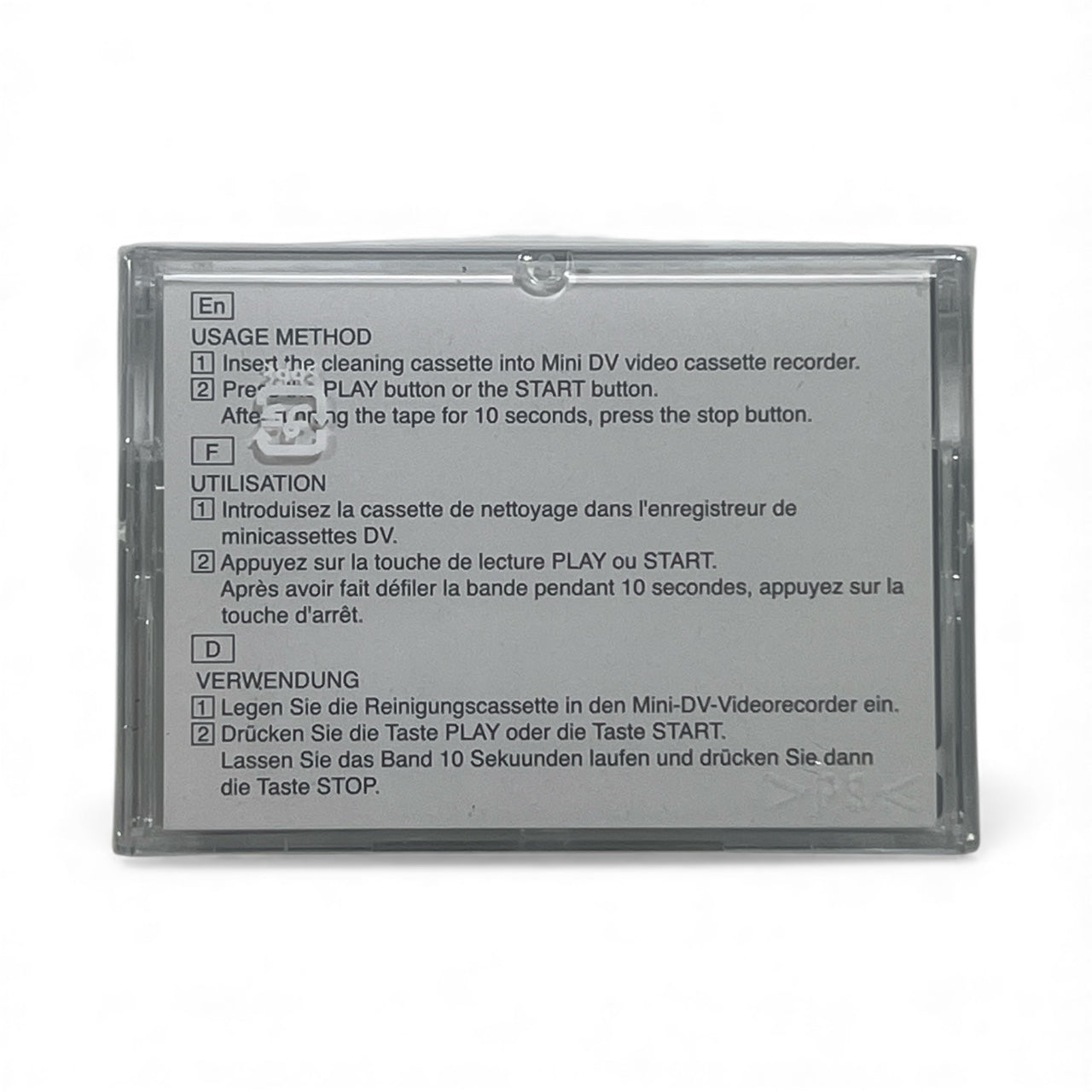 MiniDV / HDV Head Cleaning Tapes — Sony & TDK