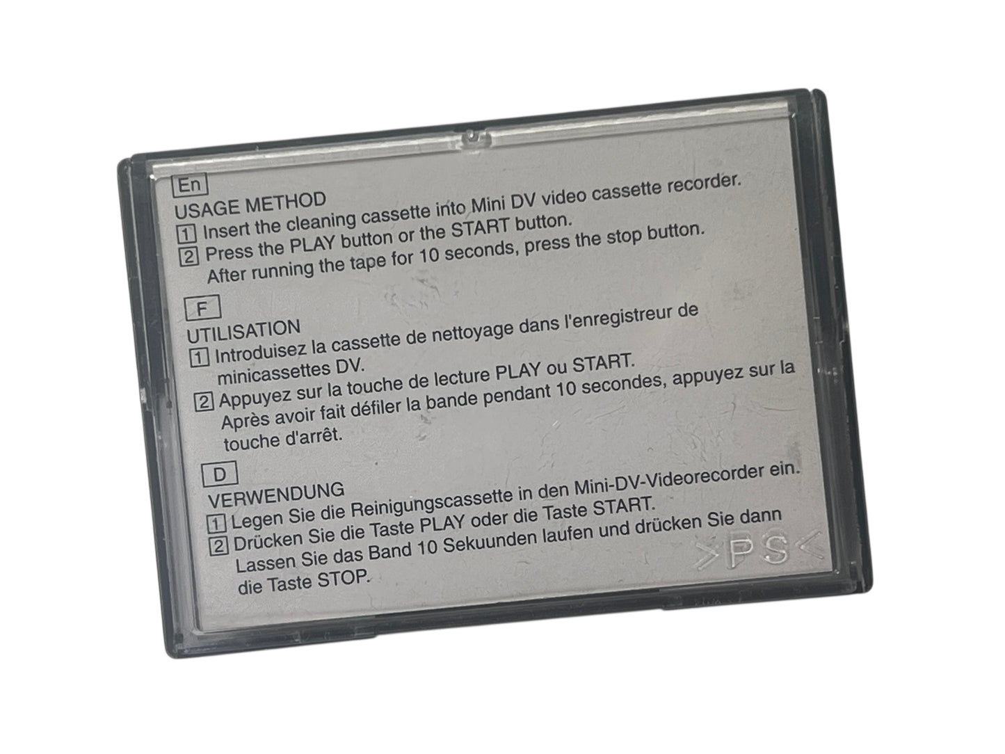 MiniDV / HDV Head Cleaning Tapes — Sony & TDK